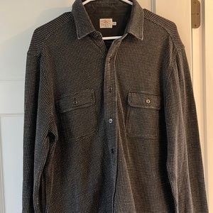 Never worn - Faherty black and white heavy cotton shirt.